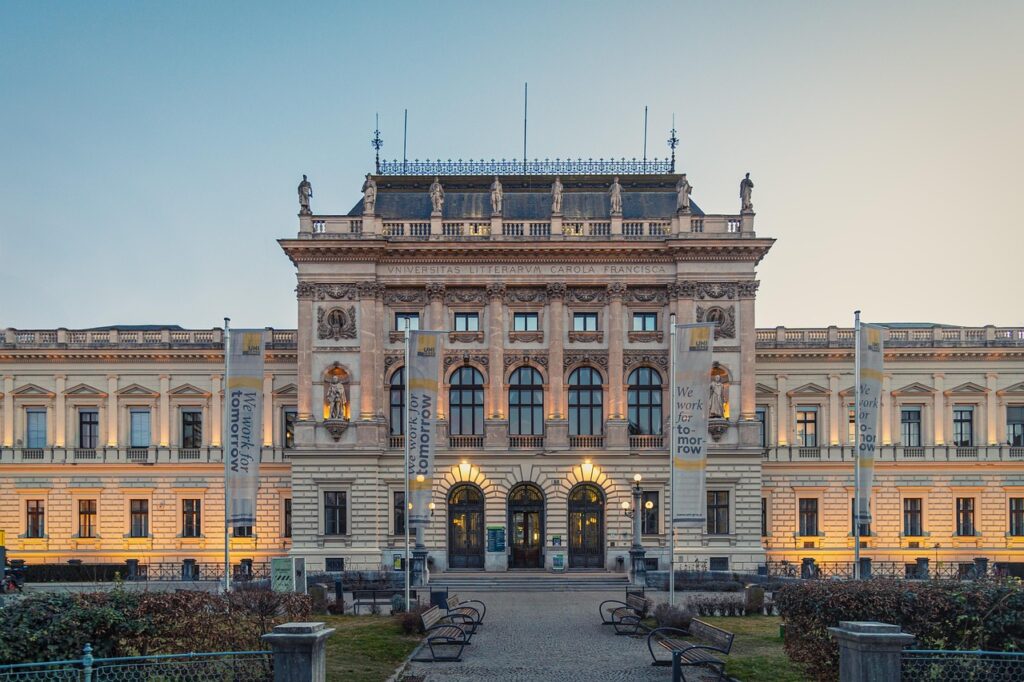 university, nature, university of graz, architecture, sunrise, main building
